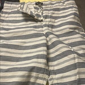 ❤️ Navy and White Striped Shorts ❤️